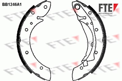 Fte Bremsbackensatz [Hersteller-Nr. 9100050] für Citroën, Peugeot, Renault von FTE