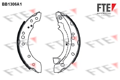 Fte Bremsbackensatz [Hersteller-Nr. 9100075] für Citroën, Peugeot von FTE