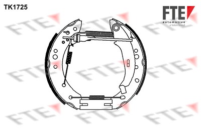 Fte Bremsbackensatz [Hersteller-Nr. 9110008] für Renault von FTE