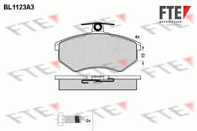 Fte Bremsbelagsatz, Scheibenbremse [Hersteller-Nr. 9010035] für Audi, VW von FTE