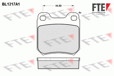 Fte Bremsbelagsatz, Scheibenbremse [Hersteller-Nr. 9010064] für Opel von FTE