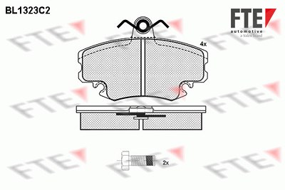 Fte Bremsbelagsatz, Scheibenbremse [Hersteller-Nr. 9010111] für Dacia, Lada, Renault von FTE