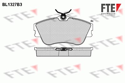 Fte Bremsbelagsatz, Scheibenbremse [Hersteller-Nr. 9010118] für VW von FTE