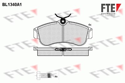 Fte Bremsbelagsatz, Scheibenbremse [Hersteller-Nr. 9010130] für Nissan von FTE