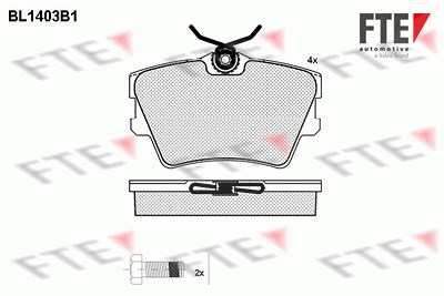 Fte Bremsbelagsatz, Scheibenbremse [Hersteller-Nr. 9010175] für VW von FTE