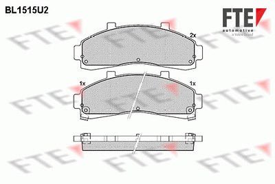 Fte Bremsbelagsatz, Scheibenbremse [Hersteller-Nr. 9010229] für Ford Usa, Mazda von FTE