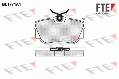 Fte Bremsbelagsatz, Scheibenbremse [Hersteller-Nr. 9010341] für VW von FTE