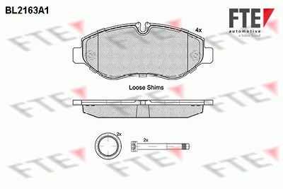 Fte Bremsbelagsatz, Scheibenbremse [Hersteller-Nr. 9010686] für Iveco von FTE