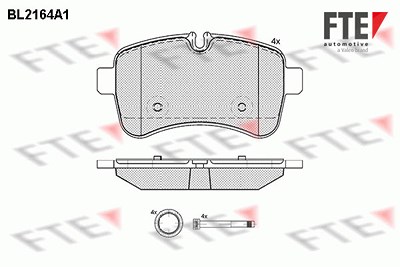 Fte Bremsbelagsatz, Scheibenbremse [Hersteller-Nr. 9010687] für Iveco von FTE