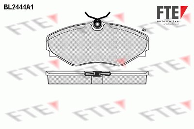 Fte Bremsbelagsatz, Scheibenbremse [Hersteller-Nr. 9010739] für Renault von FTE