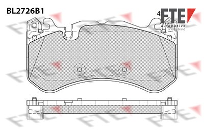 Fte Bremsbelagsatz, Scheibenbremse [Hersteller-Nr. 9011092] für Mercedes-Benz von FTE