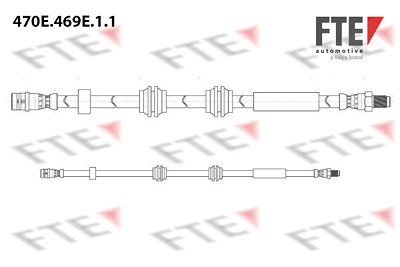 Fte Bremsschlauch [Hersteller-Nr. 9240666] für Mercedes-Benz von FTE