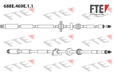 Fte Bremsschlauch [Hersteller-Nr. 9240833] für BMW von FTE