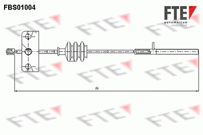 Fte Seilzug, Feststellbremse [Hersteller-Nr. 9250000] für Alfa Romeo, Fiat, Lancia von FTE