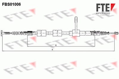 Fte Seilzug, Feststellbremse [Hersteller-Nr. 9250002] für Alfa Romeo von FTE