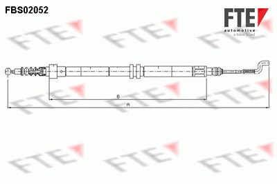 Fte Seilzug, Feststellbremse [Hersteller-Nr. 9250055] für VW von FTE