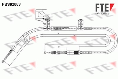 Fte Seilzug, Feststellbremse [Hersteller-Nr. 9250065] für VW von FTE