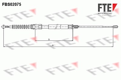 Fte Seilzug, Feststellbremse [Hersteller-Nr. 9250076] für Seat, VW, Audi, Skoda von FTE