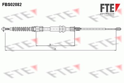 Fte Seilzug, Feststellbremse [Hersteller-Nr. 9250082] für VW von FTE