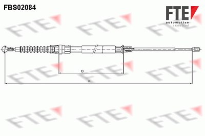 Fte Seilzug, Feststellbremse [Hersteller-Nr. 9250084] für VW von FTE