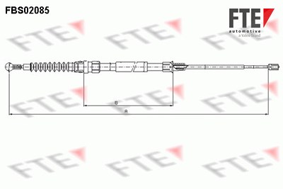 Fte Seilzug, Feststellbremse [Hersteller-Nr. 9250085] für VW von FTE