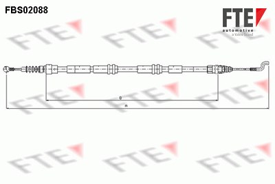 Fte Seilzug, Feststellbremse [Hersteller-Nr. 9250088] für VW von FTE