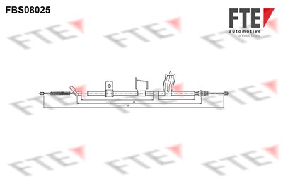 Fte Seilzug, Feststellbremse [Hersteller-Nr. 9250231] für Nissan von FTE