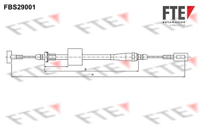 Fte Seilzug, Feststellbremse [Hersteller-Nr. 9250654] für Iveco von FTE