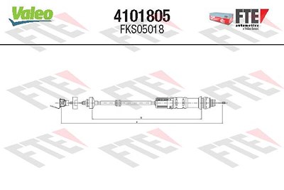 Fte Seilzug, Kupplungsbetätigung [Hersteller-Nr. 4101805] für Citroën, Peugeot von FTE