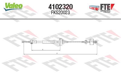 Fte Seilzug, Kupplungsbetätigung [Hersteller-Nr. 4102320] für Dacia, Renault von FTE