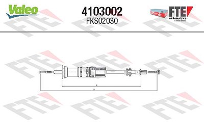 Fte Seilzug, Kupplungsbetätigung [Hersteller-Nr. 4103002] für Seat, VW von FTE