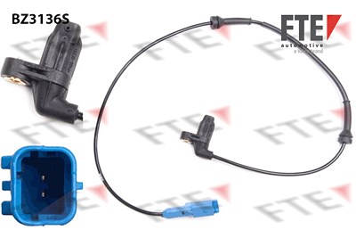Fte Sensor, Raddrehzahl [Hersteller-Nr. 9400120] für Peugeot von FTE