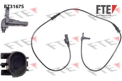 Fte Sensor, Raddrehzahl [Hersteller-Nr. 9400145] für Mercedes-Benz von FTE