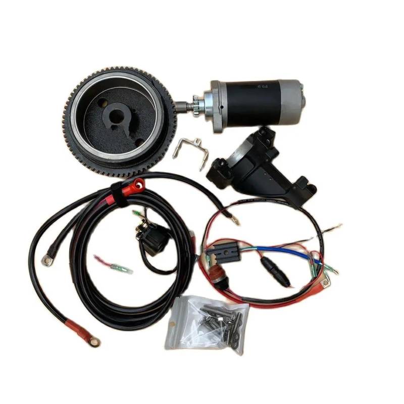 Anlasser Starter Anlassermotor FÜR 4 HUB 6HP 8HP 9.9HP F6 F8FMH F9.9 6FW AUßENBORDMOTOR Starter Motor SCHWUNGRAD ELEKTRISCHE Start KIT von FTJKKVV