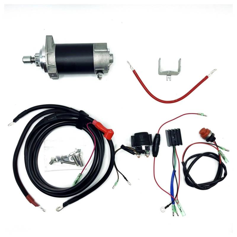 Anlasser Starter Anlassermotor FÜR TOHATSU 50 HP 2 HUB AUßENBORDMOTOR M50D2 M50 ELEKTRISCHE Start KIT von FTJKKVV