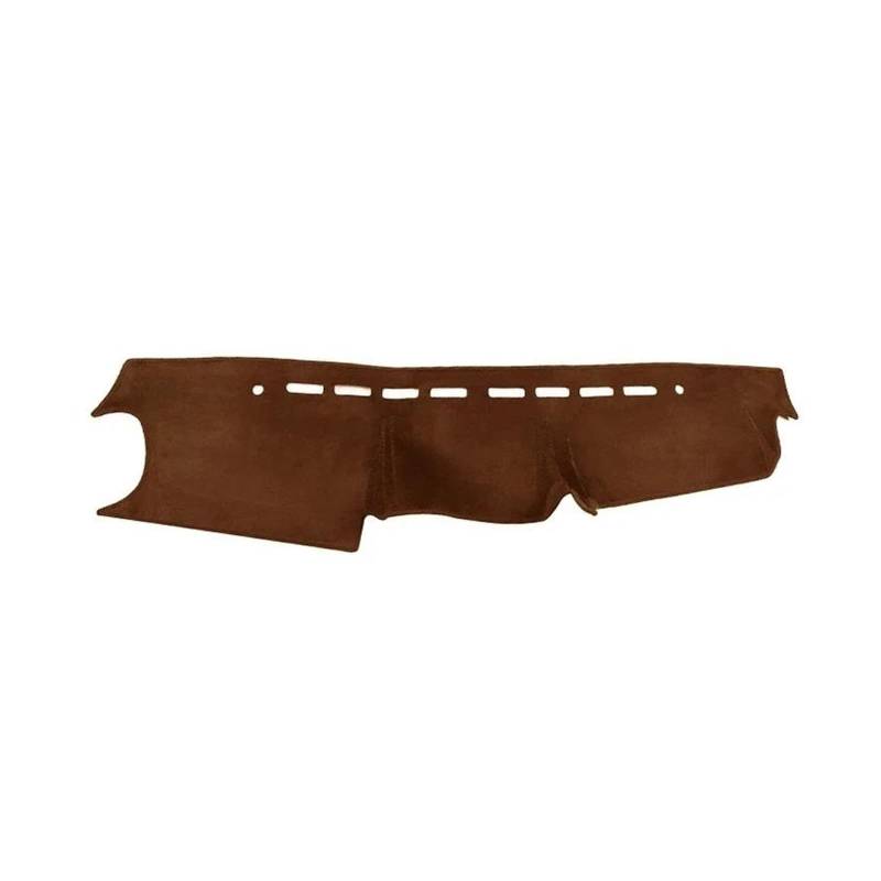 Armaturenbrett Matte Armaturenbrett Teppich Für Suzuki Für Jimny JB64 JB74 2019 2020 2021 2022 2023 Auto Dashboard Abdeckung Nicht-Slip Matte Instrument Teppich(B RHD Brown) von FTJKKVV