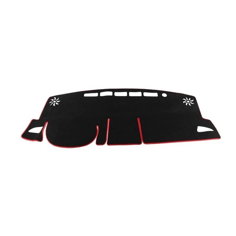 Armaturenbrett Matte Armaturenbrett Teppich Für Toyota Für Corolla Für Kreuz XG10 2021 2022 2023 2024 Für Hybrid Auto Dashboard Abdeckung Sonnenschutz Vermeiden Licht Matte Non-Slip Pad(A LHD Red Side von FTJKKVV