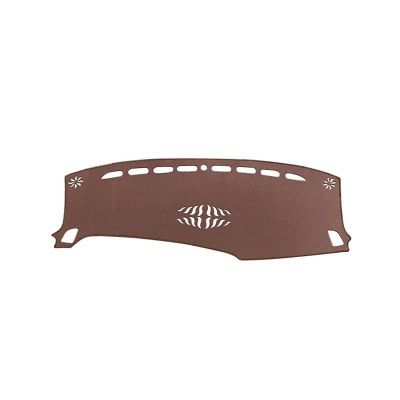 Armaturenbrett Matte Armaturenbrett Teppich LHD/RHD Auto Dashboard Abdeckung Für Kia Für Karneval KA4 2020 2021 2022 2023 2024 Instrument Schreibtisch Sonnenschutz Matte Non-slip Pad(B LHD Brown) von FTJKKVV