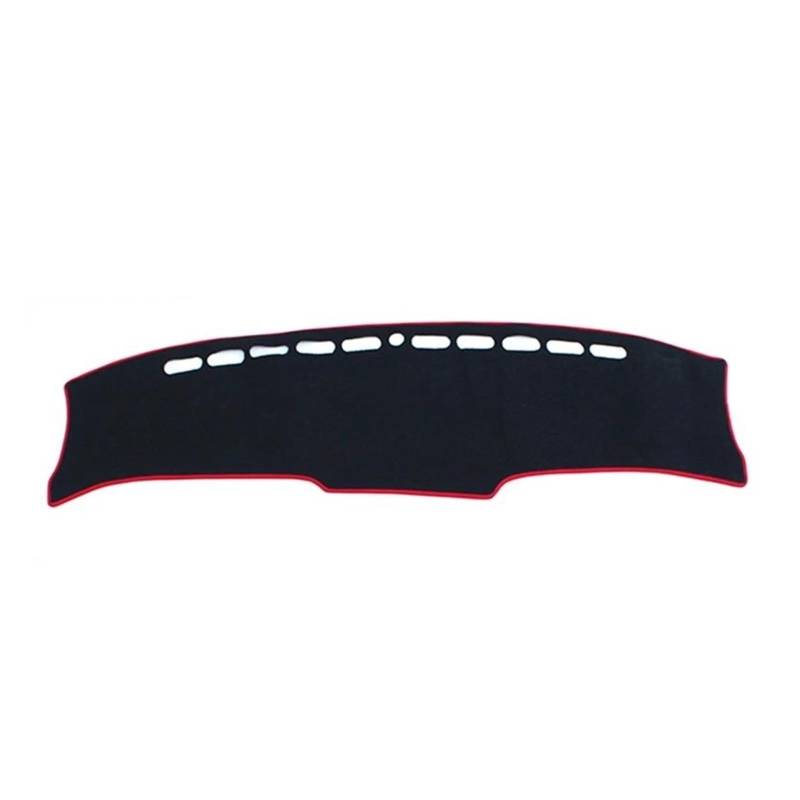 Armaturenbrett Matte Armaturenbrett Teppich LHD/RHD Für Hyundai Für Tucson NX4 2021 2022 2023 2024 Auto Dashboard Abdeckung Dash Matte Sonnenschutz Instrument Schreibtisch Nicht-slip Pad(A LHD Red Sid von FTJKKVV