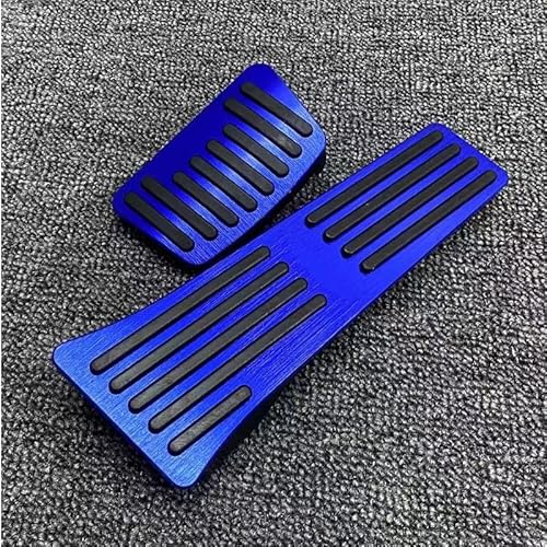 Auto Pedalauflagen Für Kia Für Karneval Für Sedona KA4 2020 2021 2022 2023 Auto Pedale Pad Accelerator Kraftstoff Bremse Fußstütze Pedal Platte Abdeckung Zubehör Autopedal(Automatic Blue) von FTJKKVV