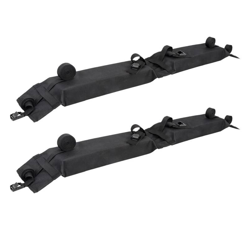 Dachgepäckträger Auto Dachträger Auto Weiche Dachträger Pads Für Kajak Surfbrett Für SUP Kanu Gepäckträger SUV Querlatte Windsurfen Camping Fracht Zurrgurte(2 Piece) von FTJKKVV