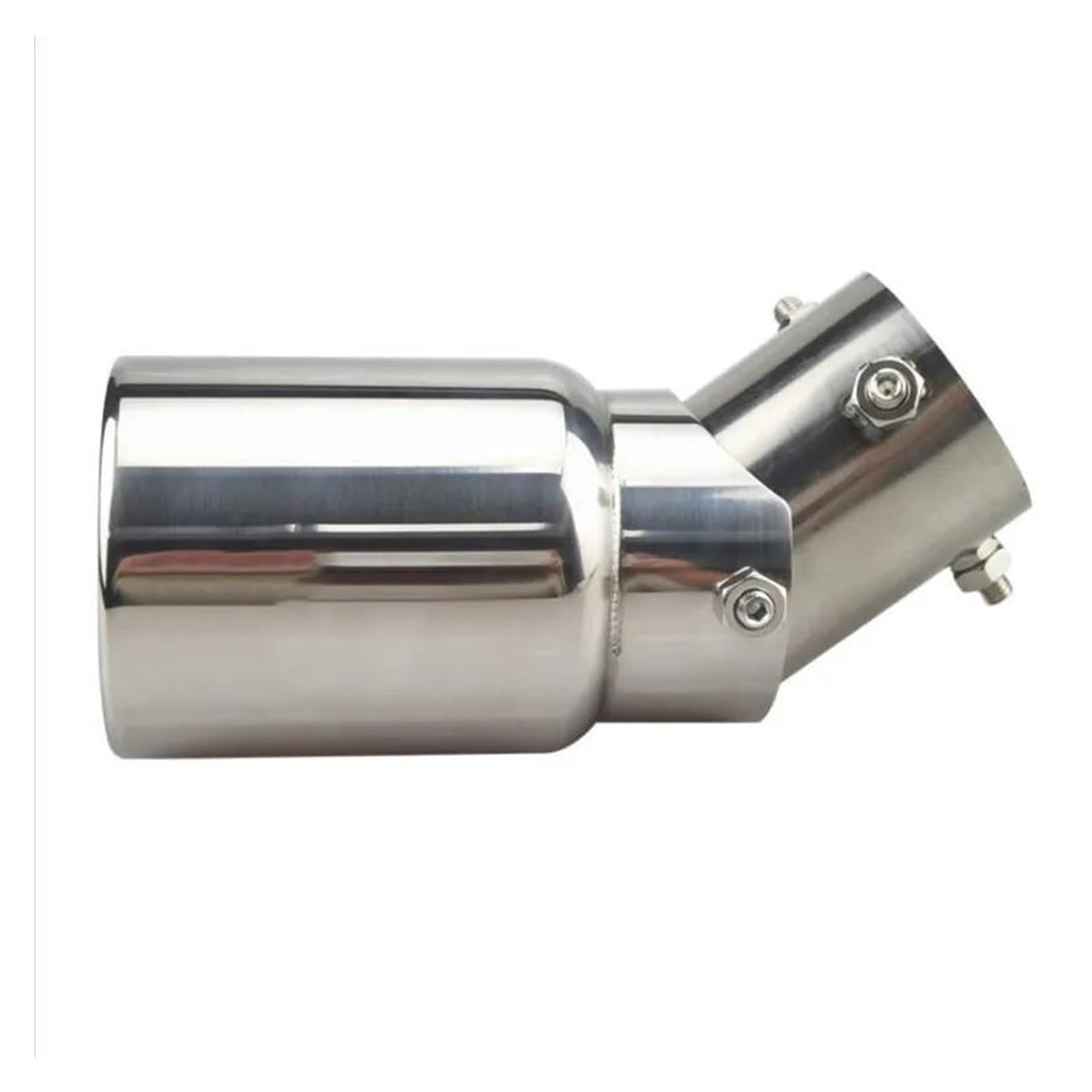 Endrohr 1pc Auspuff Tip Muffler Tail Throat 38-54mm Einlass Einstellbare Winkel Einstellbare Edelstahl Automobil Auspuffblende(A In 38-54mm) von FTJKKVV