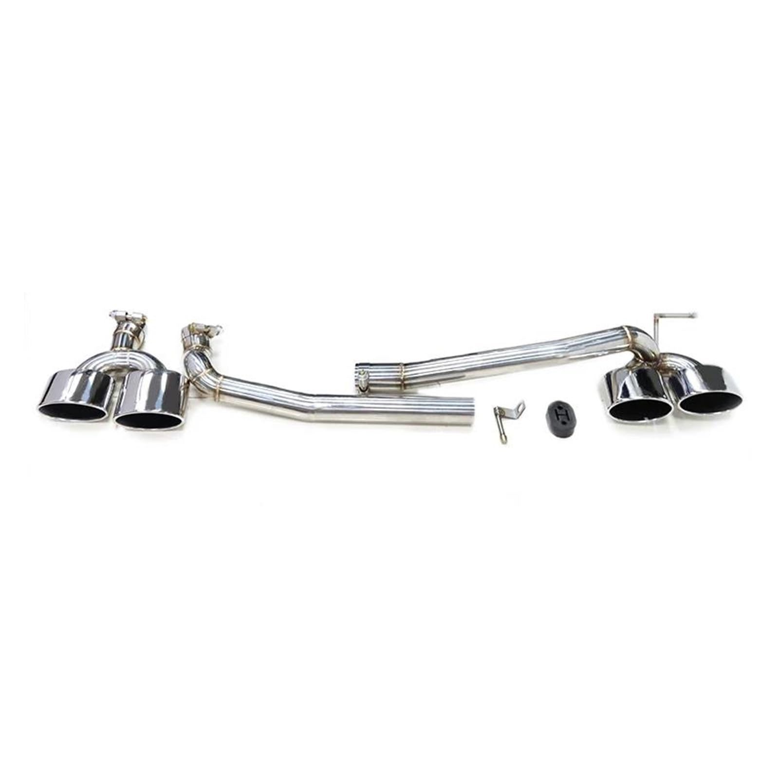 Endrohr 304 Edelstahl-Auto-Auspuffspitze Für Benz W204 C200 C180 C260 C63 Sport 2008–2013, Auspuffrohr, Abgasanlage, Ovale Düse Auspuffblende(Silver 26cm) von FTJKKVV