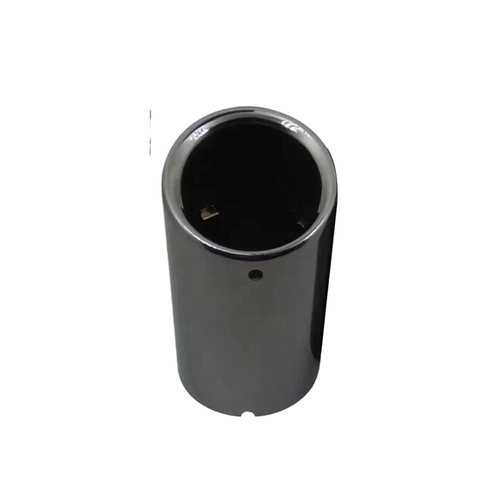 Endrohr Auto Auspuffrohr Schwanz Kehle Auspuff Tip Muffler Edelstahl Automotive Abgasschalldämpfer Einlass 76mm Für A1/A3/A4L/Q5 Auspuffblende(Titanium Black) von FTJKKVV