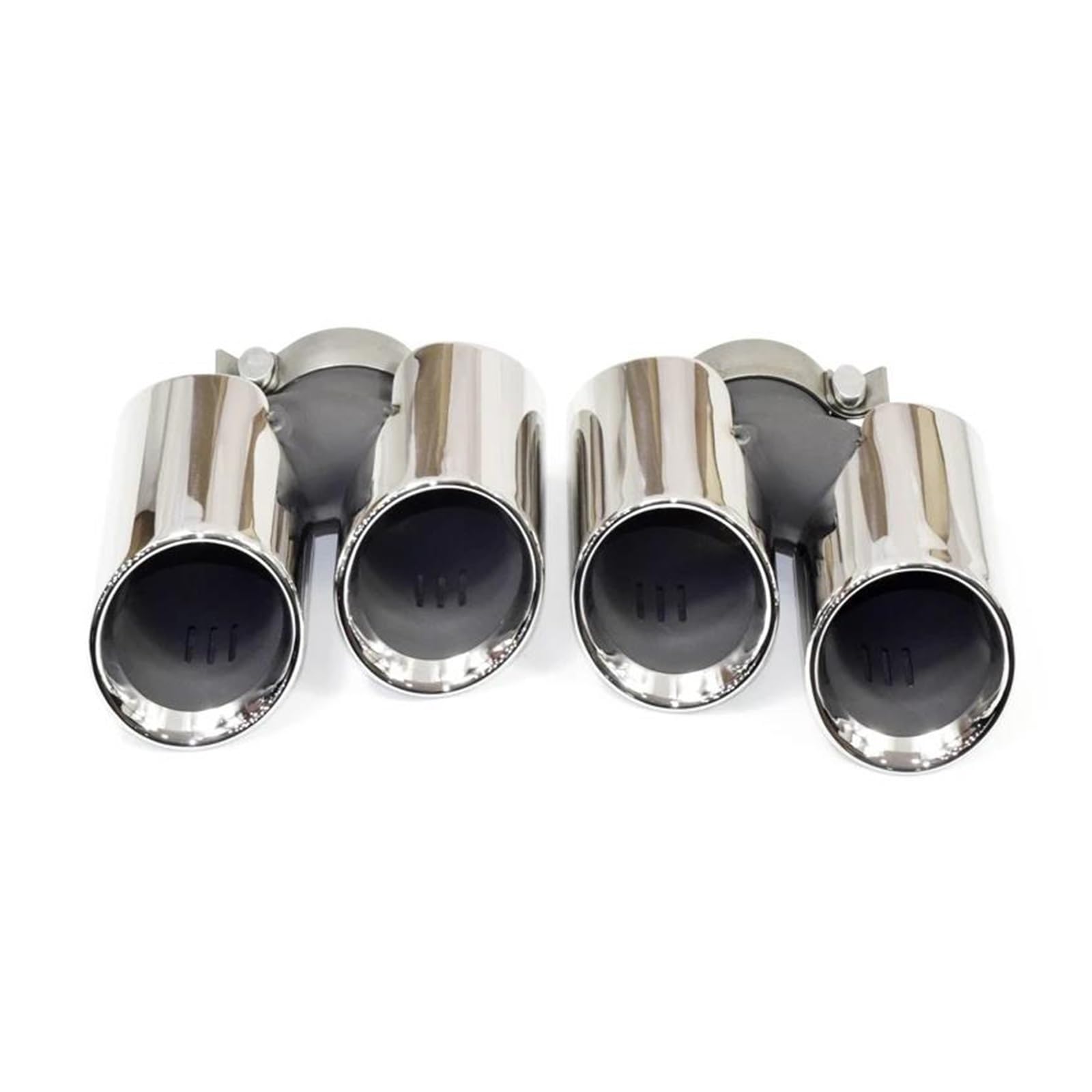 Endrohr Für Carrera 911 911,1 911,2 2008-2022 304 Edelstahl Quad Auspuff Spitze Schalldämpfer Spitze Auto Hinten Exhuast System Rohr Auspuffblende(11-15 Silver) von FTJKKVV