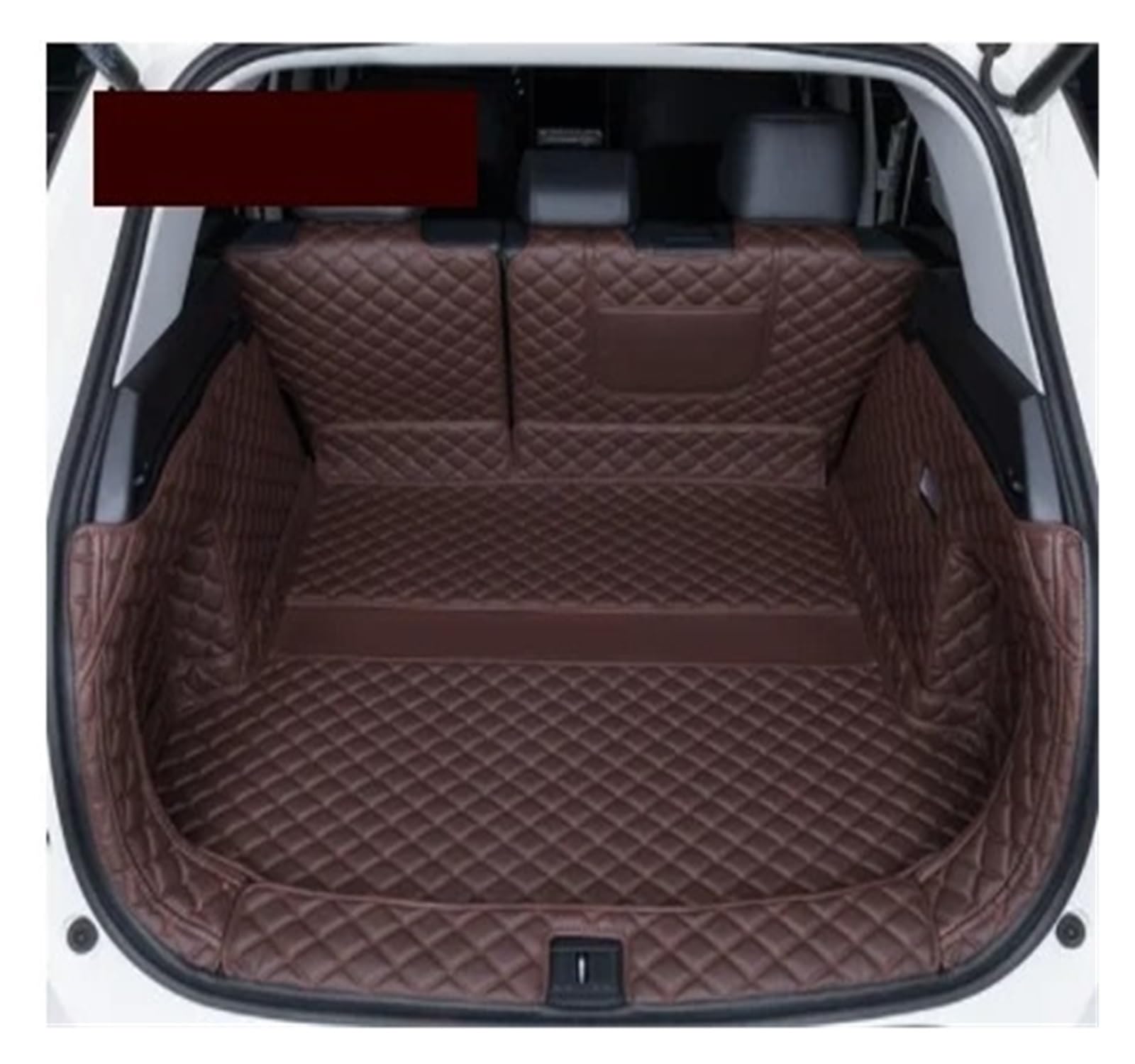 Kofferraummatten Auto Zubehör Stamm Schutz Leder Matte Catpet Innen Abdeckung Für Toyota Für RAV4 Für RAV 4 XA50 XA 50 2020 2021 Kofferraum schutzmatte(Full Cover Brown) von FTJKKVV