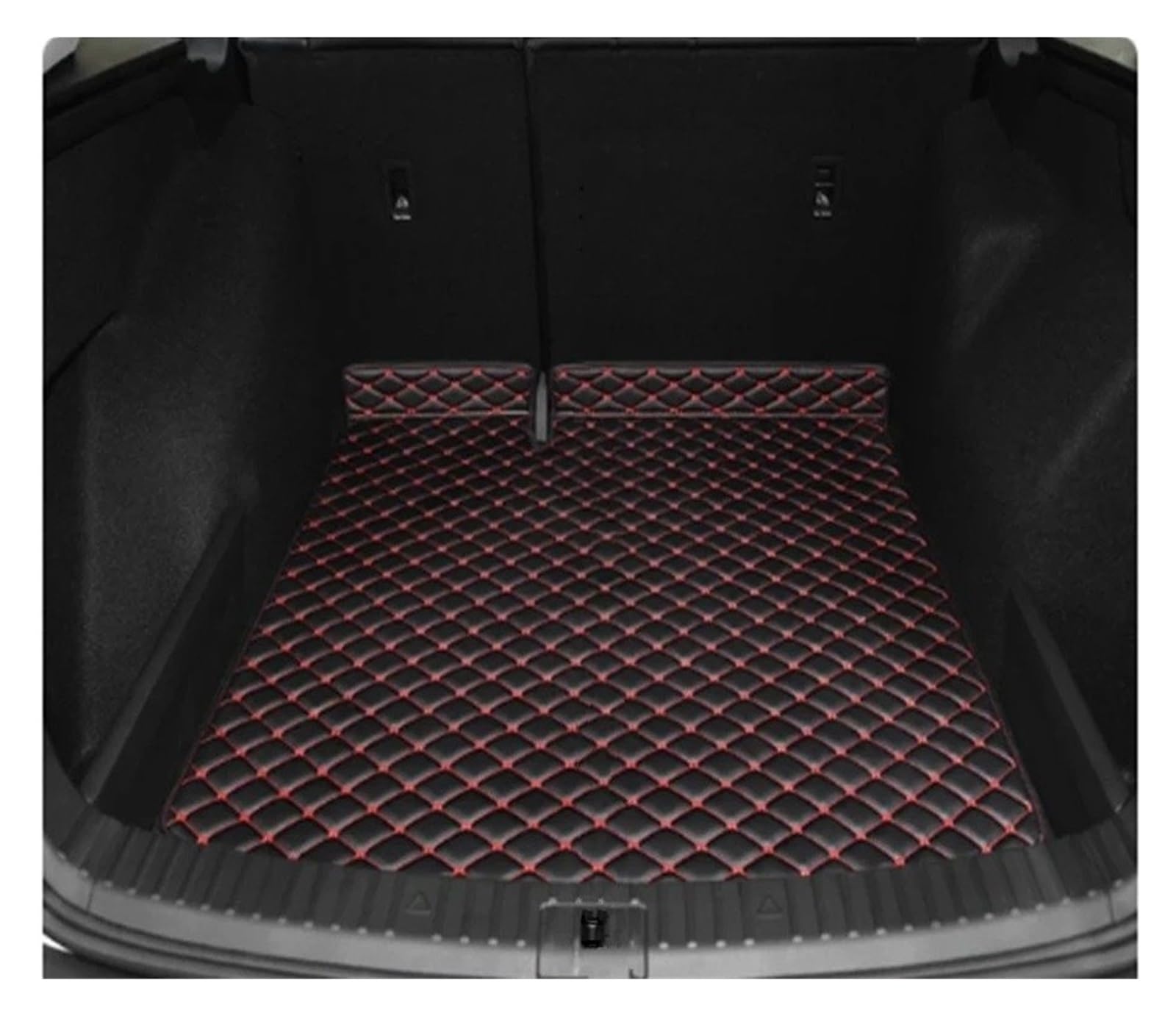 Kofferraummatten Custom Car Styling Stamm Haupt Matte Für Skoda Für KODIAQ 2016-2025 wasserdichte Anti Scratch Nicht-Slip Schützen Abdeckung Kofferraum schutzmatte(A Black red) von FTJKKVV