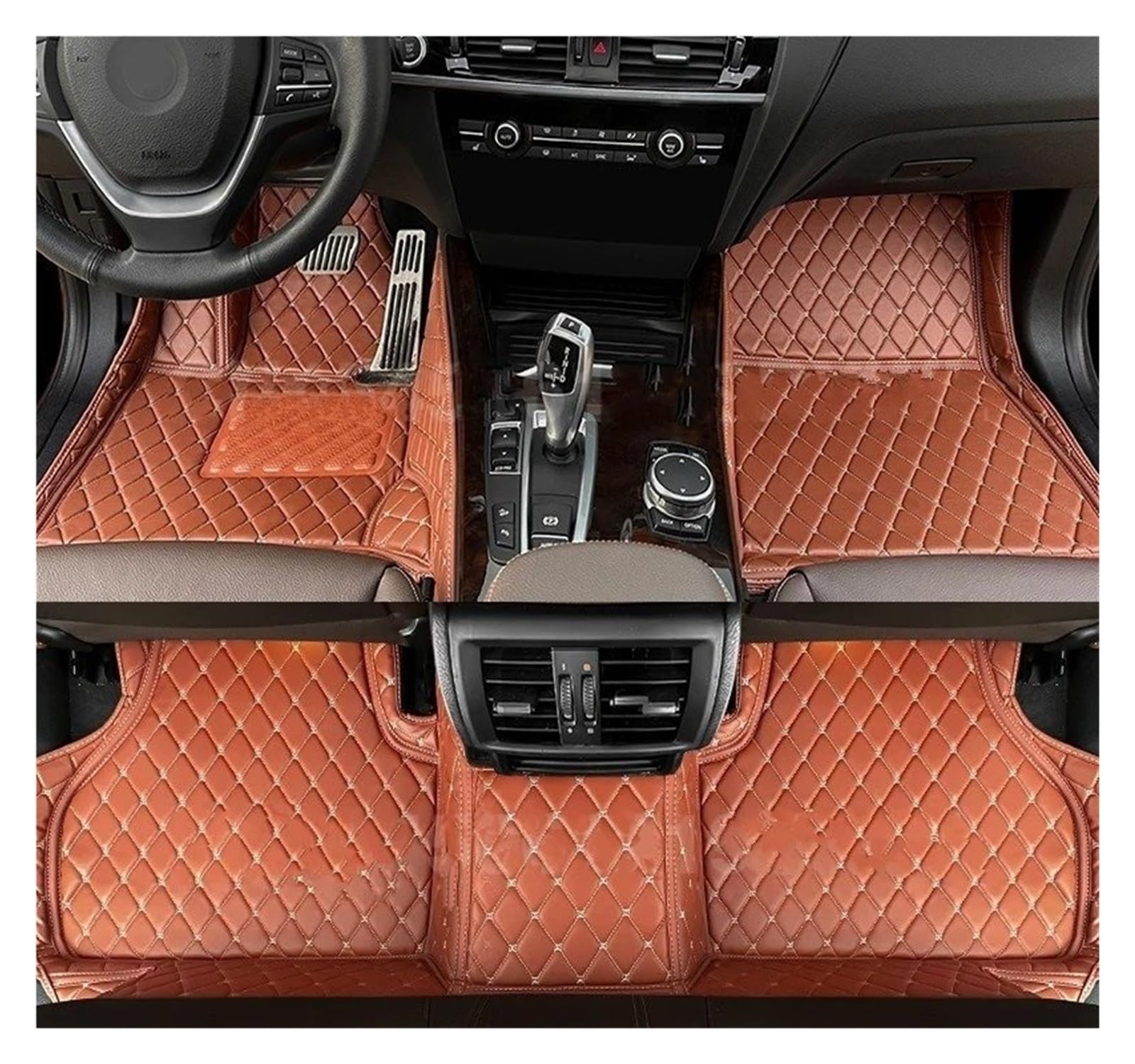 Kofferraummatten Für 5 Series GT F07 550i 535i (5 Sitze) 2010 2011 2012 2013 Auto-Fußmatten Teppichbezug Innenzubehör Kofferraum schutzmatte(Brown-1 Set,A) von FTJKKVV