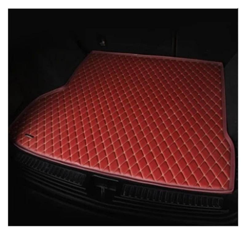 Kofferraummatten Für Benz GL Klasse 2013-2014 Custom Leder Auto Styling Liner Hinten Stamm Boden Matte Fach Teppich Schlamm Kofferraum schutzmatte(A red) von FTJKKVV