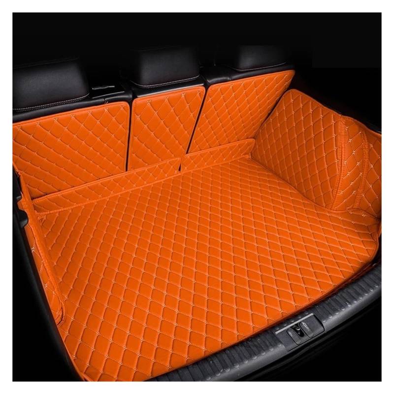 Kofferraummatten Für Chevrolet Für Captiva CN202S 2022 2023 2024 7 Sitz Teppich Stamm Lagerung Pad Fracht Abdeckung Teppich Auto Zubehör Auto Hinten Stamm Matte Kofferraum schutzmatte(Orange) von FTJKKVV